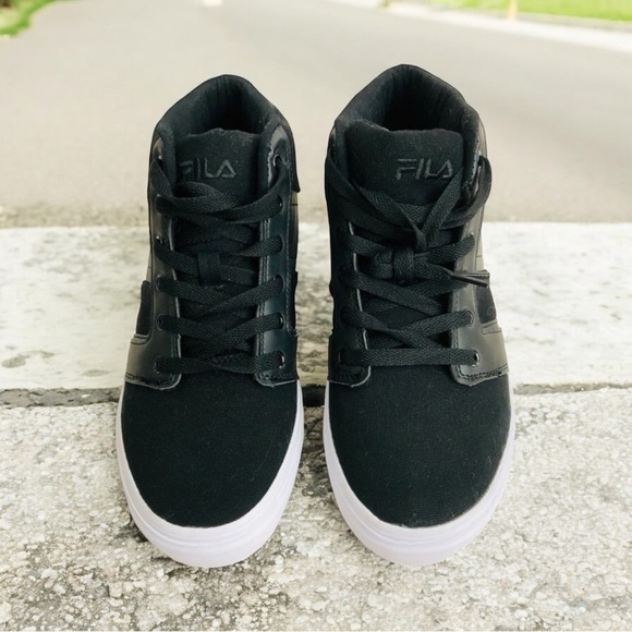 FILA Mid Top Fashion Casual Streetwear Sneakers Lace‎ Up Black - Picture 13 of 13